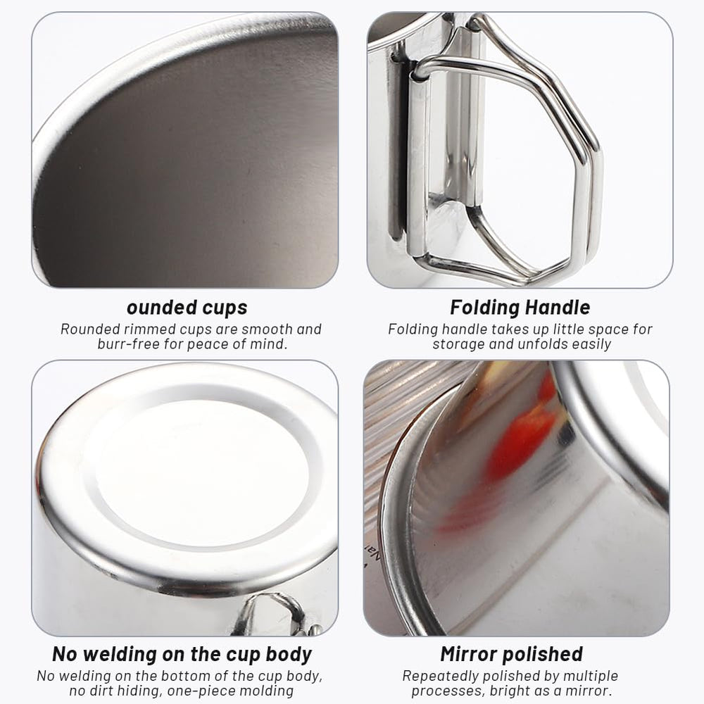 Glomora camping cup lid protects contents from dust and heat loss.