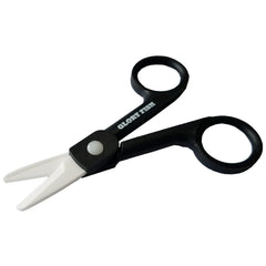 Glory Fish HA-004 Ceramic Scissors in black, front view