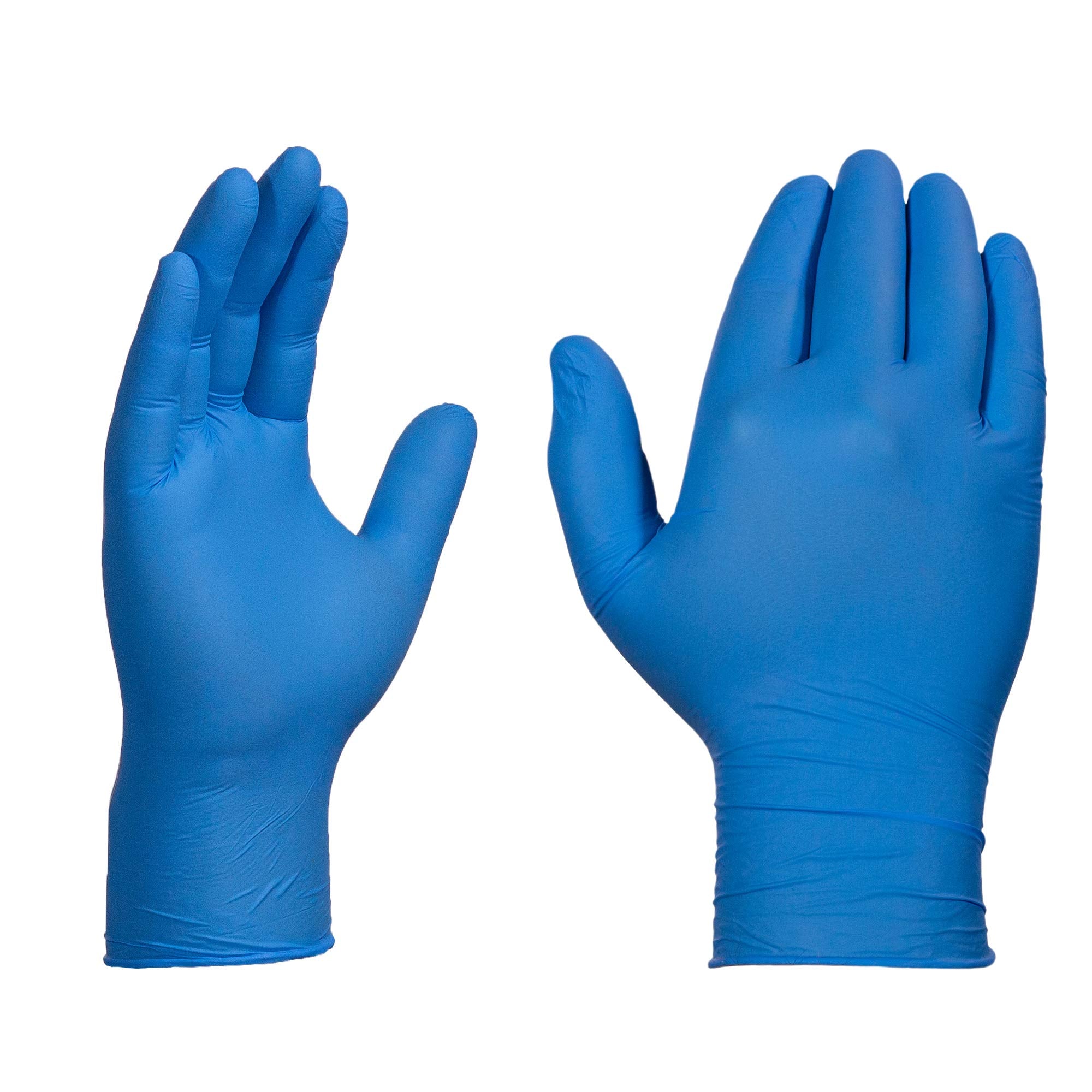 Gloveworks blue nitrile gloves powder-free design for allergy-conscious tasks.