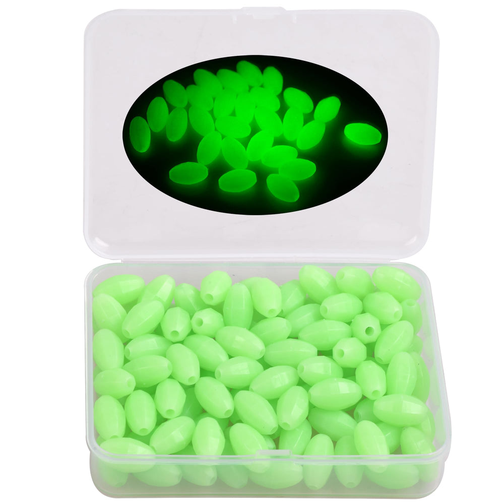 Glow Fishing Beads 120pcs green color