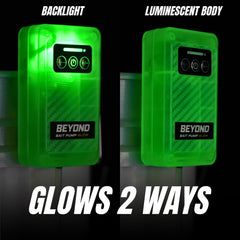 Glow-in-the-dark indicator on the bait bubbler for night fishing
