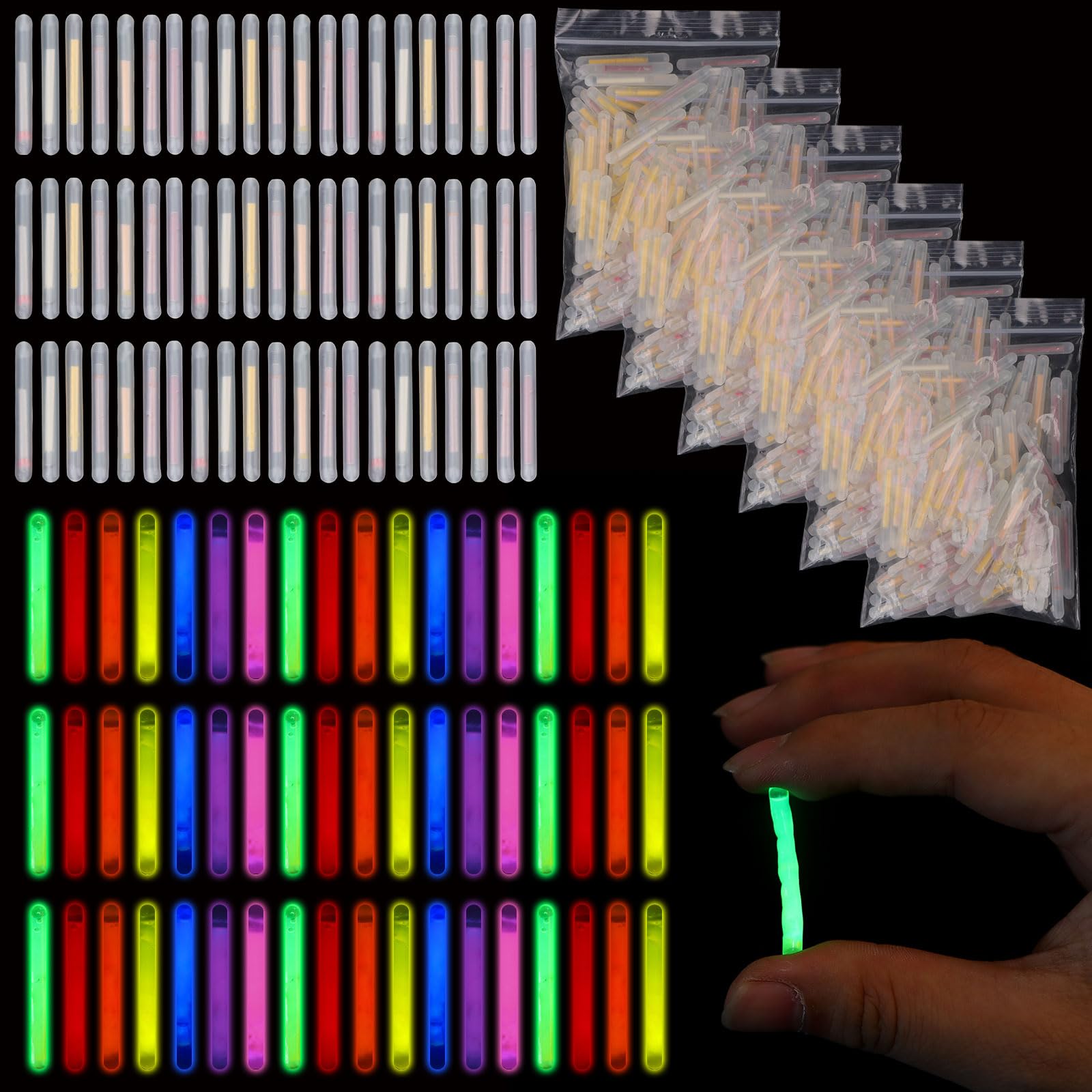 Red glow sticks bulk 4.5x37mm