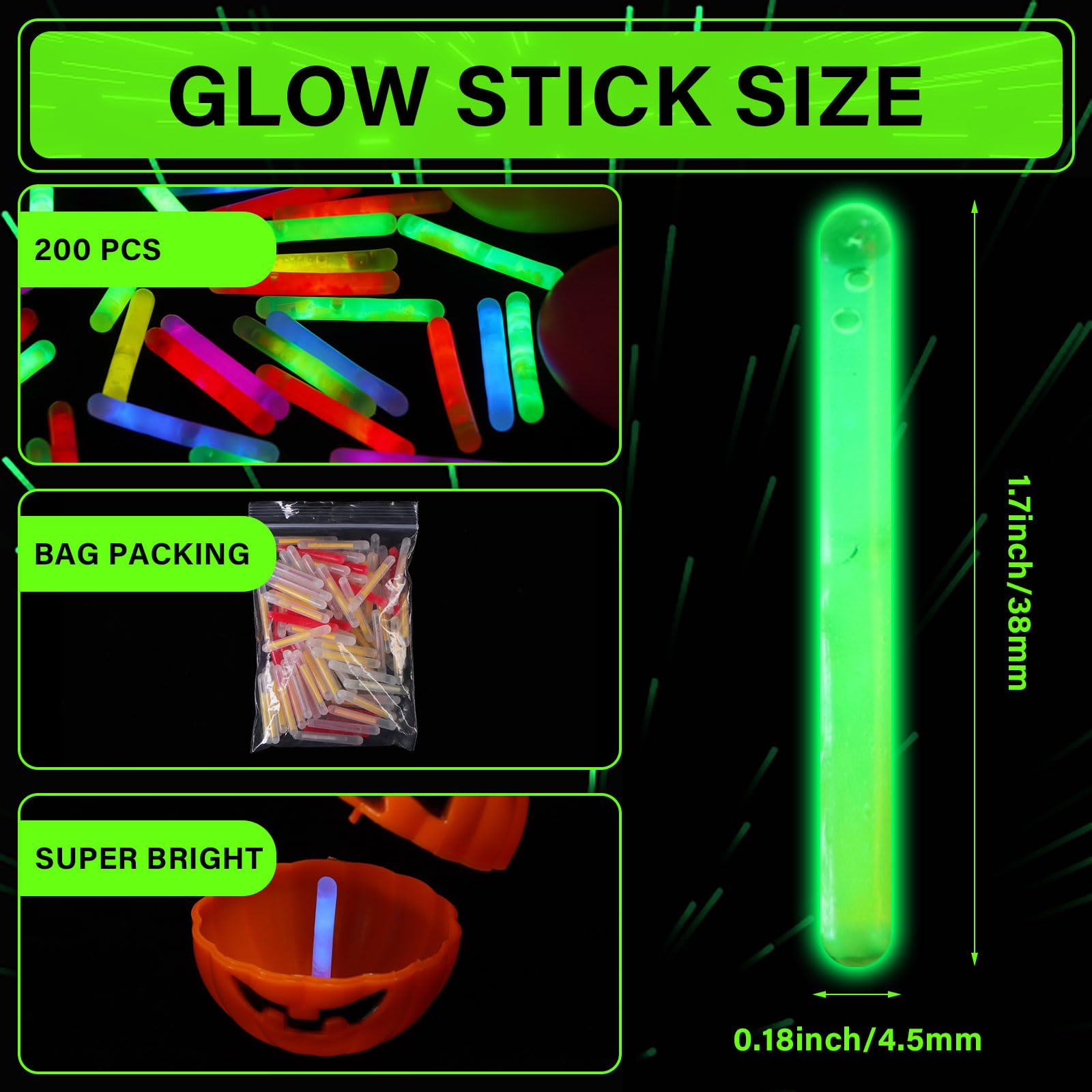 Pink glow sticks bulk 4.5x37mm