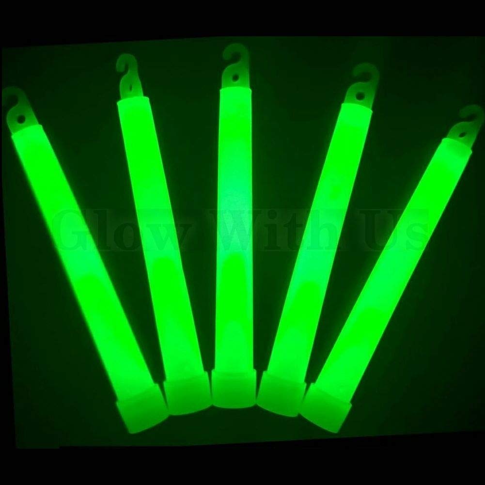 Glow With Us 100 green glow sticks bulk pack ready for events and celebrations.