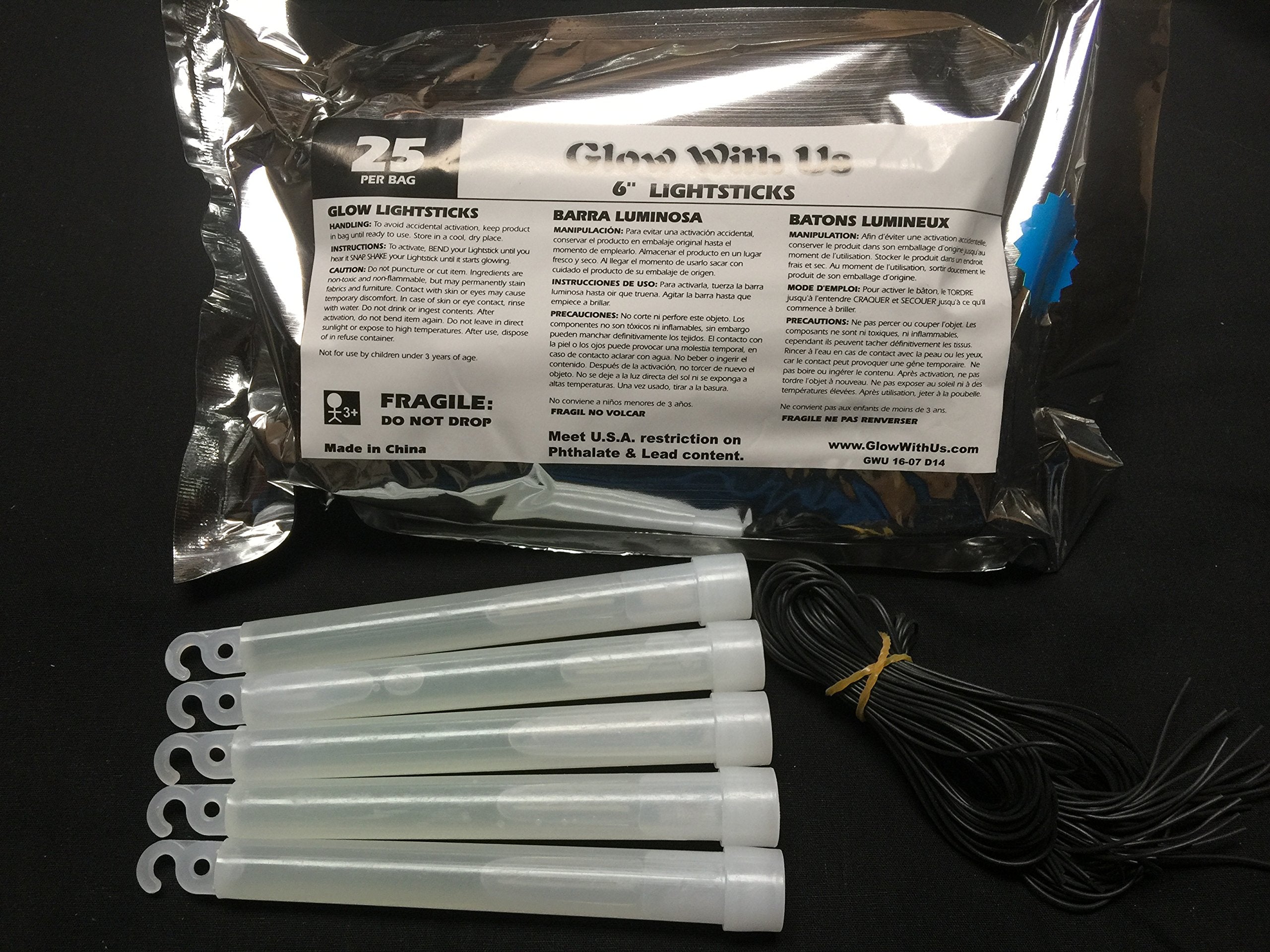 Glow With Us safety glow sticks are non-toxic and CPSIA compliant for kids' activities