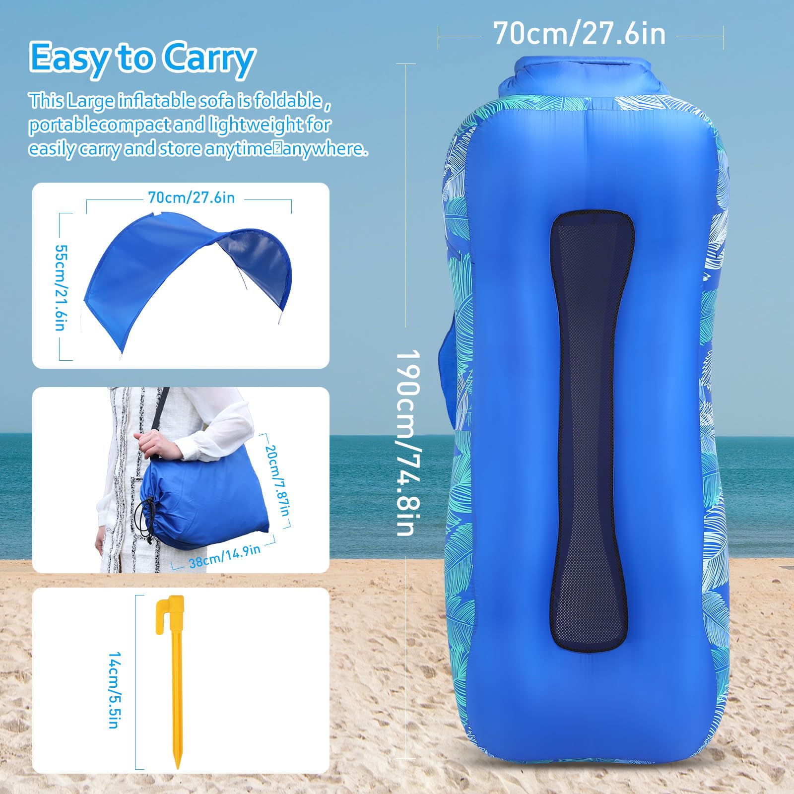 Glowsky compact storage bag demonstrates portability
