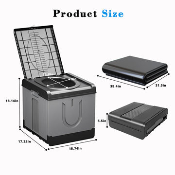 GLXPJU XXXL portable toilet outdoor-use suitable for camping