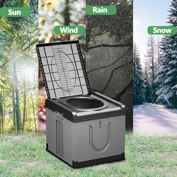 GLXPJU XXXL portable toilet seat-area with roomy dimensions for family use