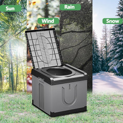 GLXPJU XXXL portable toilet seat-area with roomy dimensions for family use