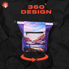 Gnarly Dood Rocky Mountains chalk bucket interior with wide opening enables quick chalk access.