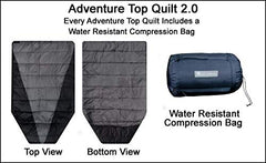 Go Outfitters Top Quilt with quasi hood provides head to toe coverage