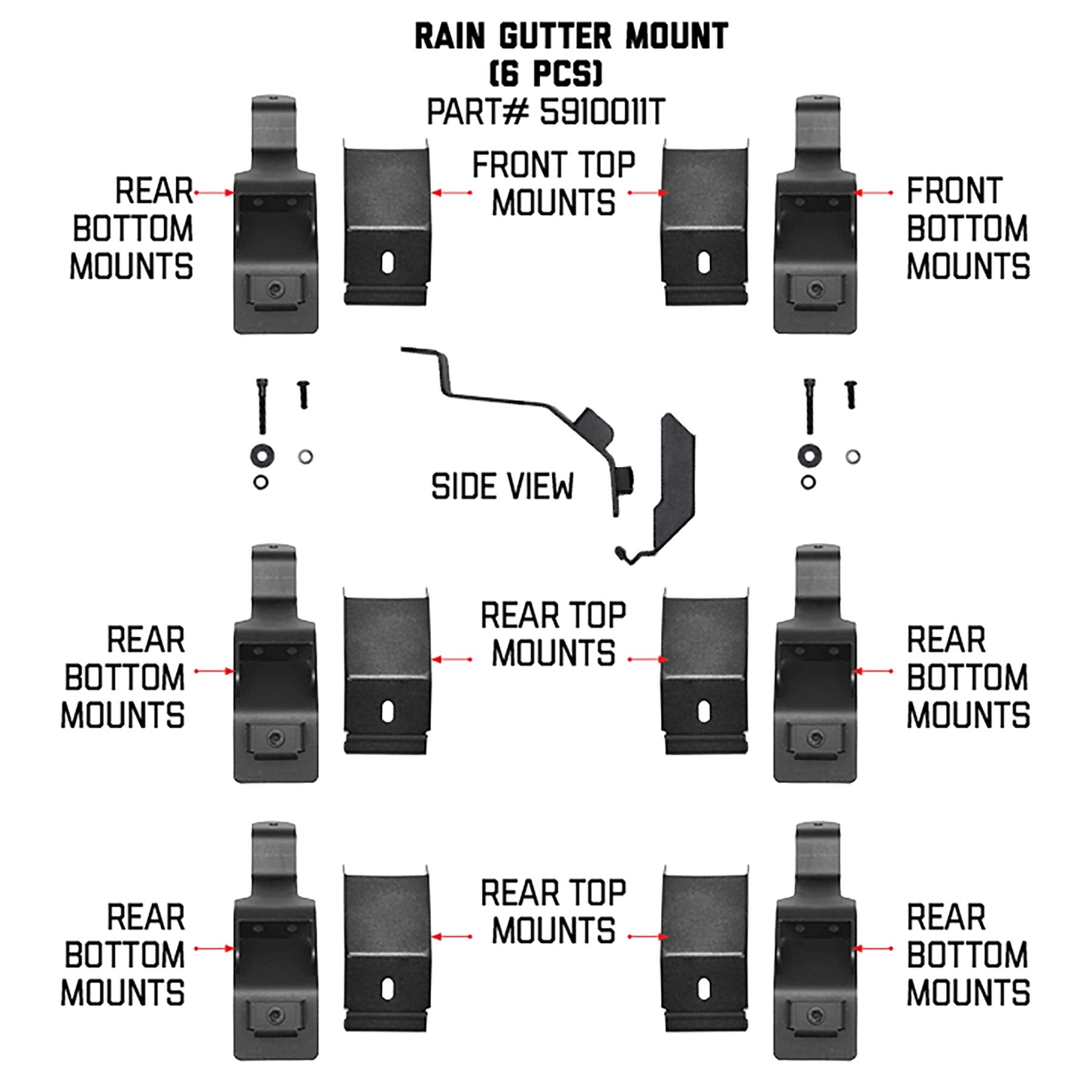 Go Rhino SRM mounting kit features low profile design for better aerodynamics.