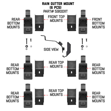 Go Rhino SRM mounting kit features low profile design for better aerodynamics.