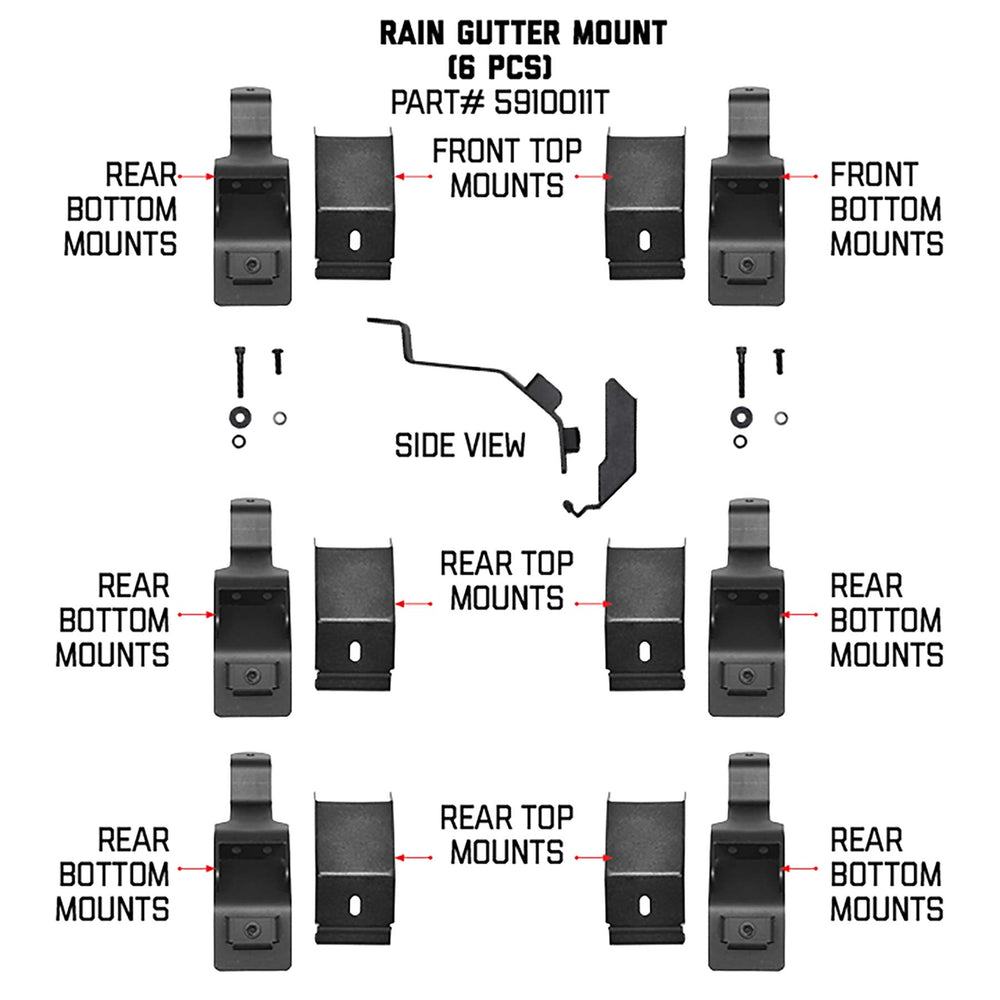 Go Rhino SRM mounting kit features low profile design for better aerodynamics.