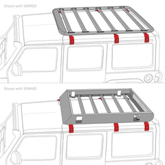 Go Rhino SRM mounting kit demonstrates no drilling required on install.