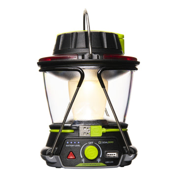 Goal Zero Lighthouse 600 5200 mAh battery keeps devices ready.