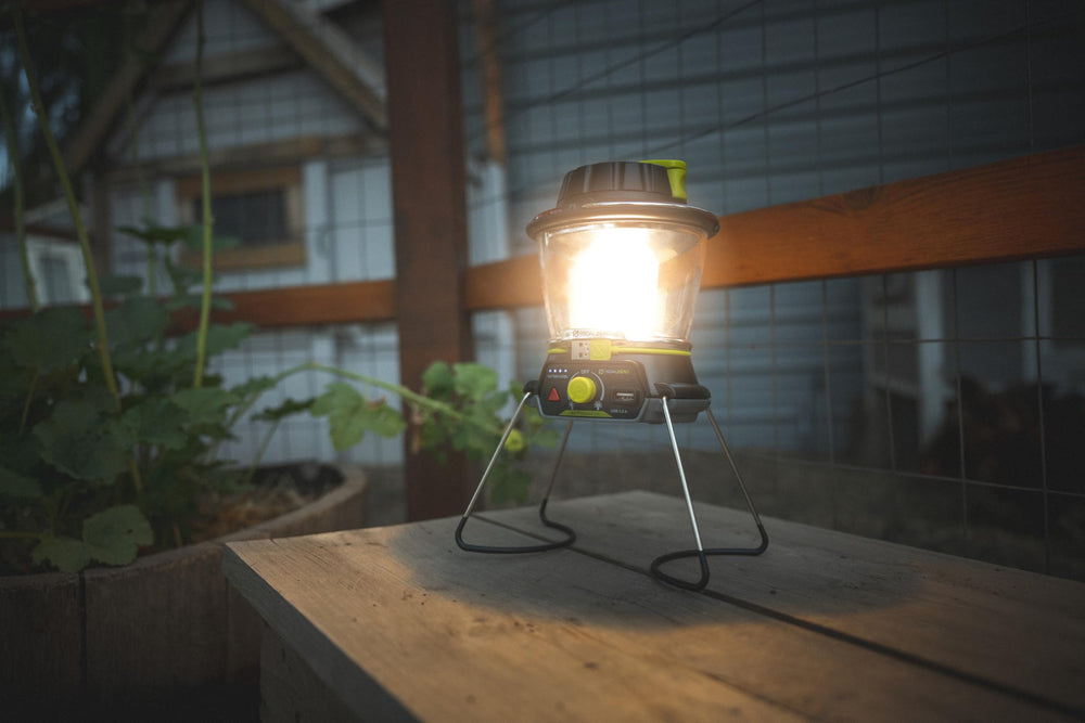 Goal Zero Lighthouse 600 compact, lightweight lantern for travel.