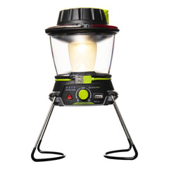 Goal Zero Lighthouse 600 hand crank powering light in emergencies.
