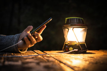 Goal Zero Lighthouse 600 charging devices via USB during trips.