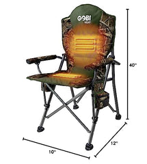 Close-up of heated filling and controls on the Terrain chair.