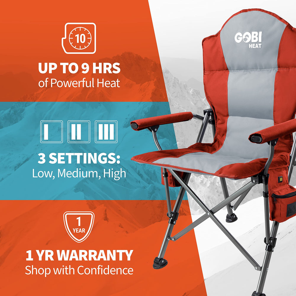 Gobi Heat Terrain three heat settings enable customizable comfort