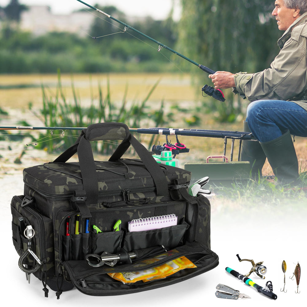 GOBUROS bag dimensions 15.6 x 9.3 x 8.7 inches for compact outdoor use.