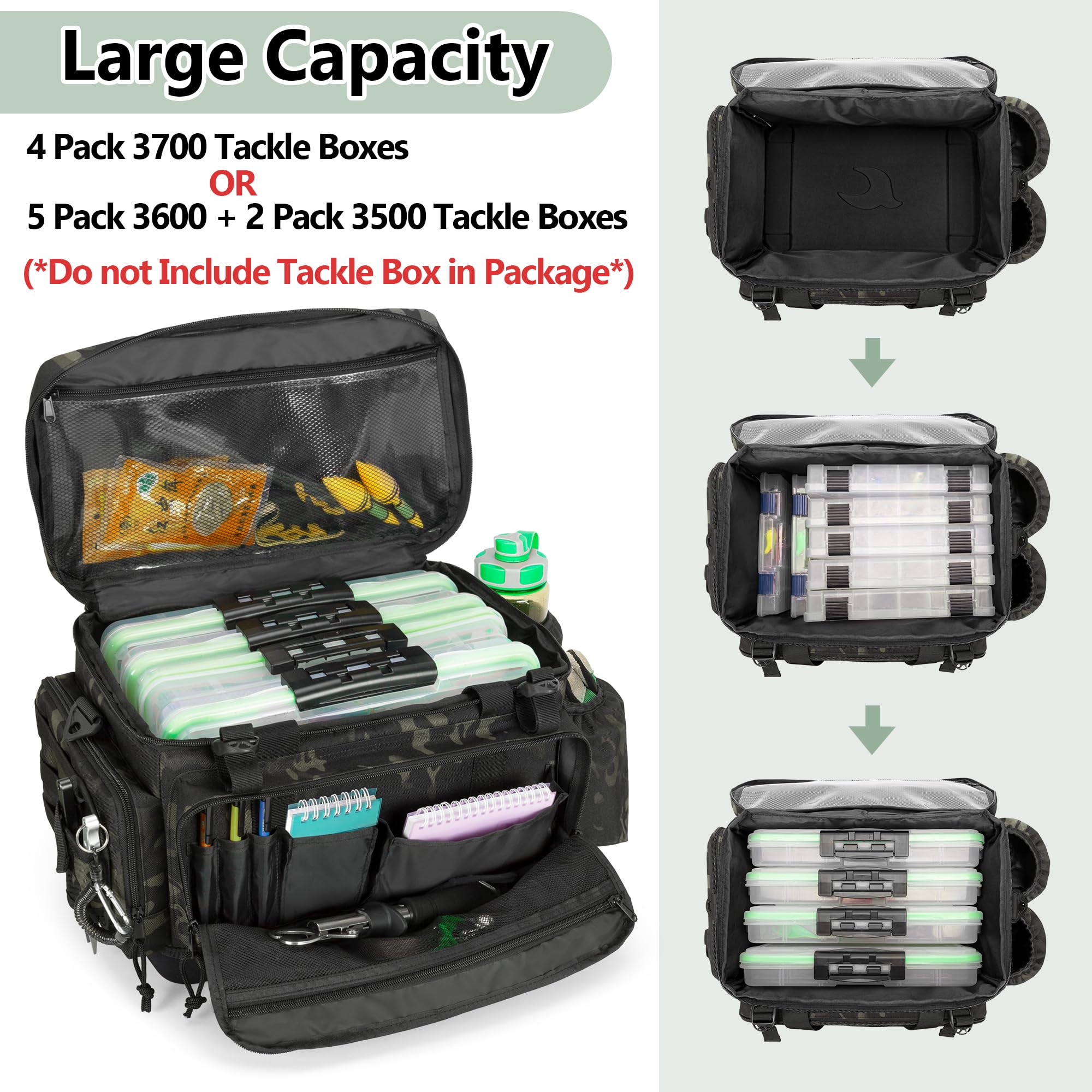 GOBUROS durable nylon material with front pockets for quick access.