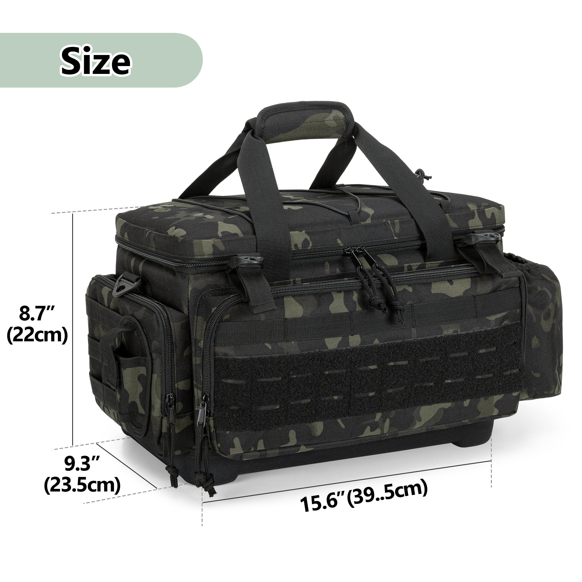 GOBUROS padded handle and shoulder straps provide comfortable carrying.