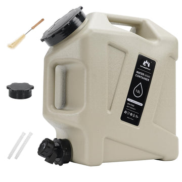 GoCampDirect 3.2-gallon container front view with dual handles for easy transport