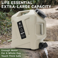 GoCampDirect BPA-free thickened material preserves water taste on adventures