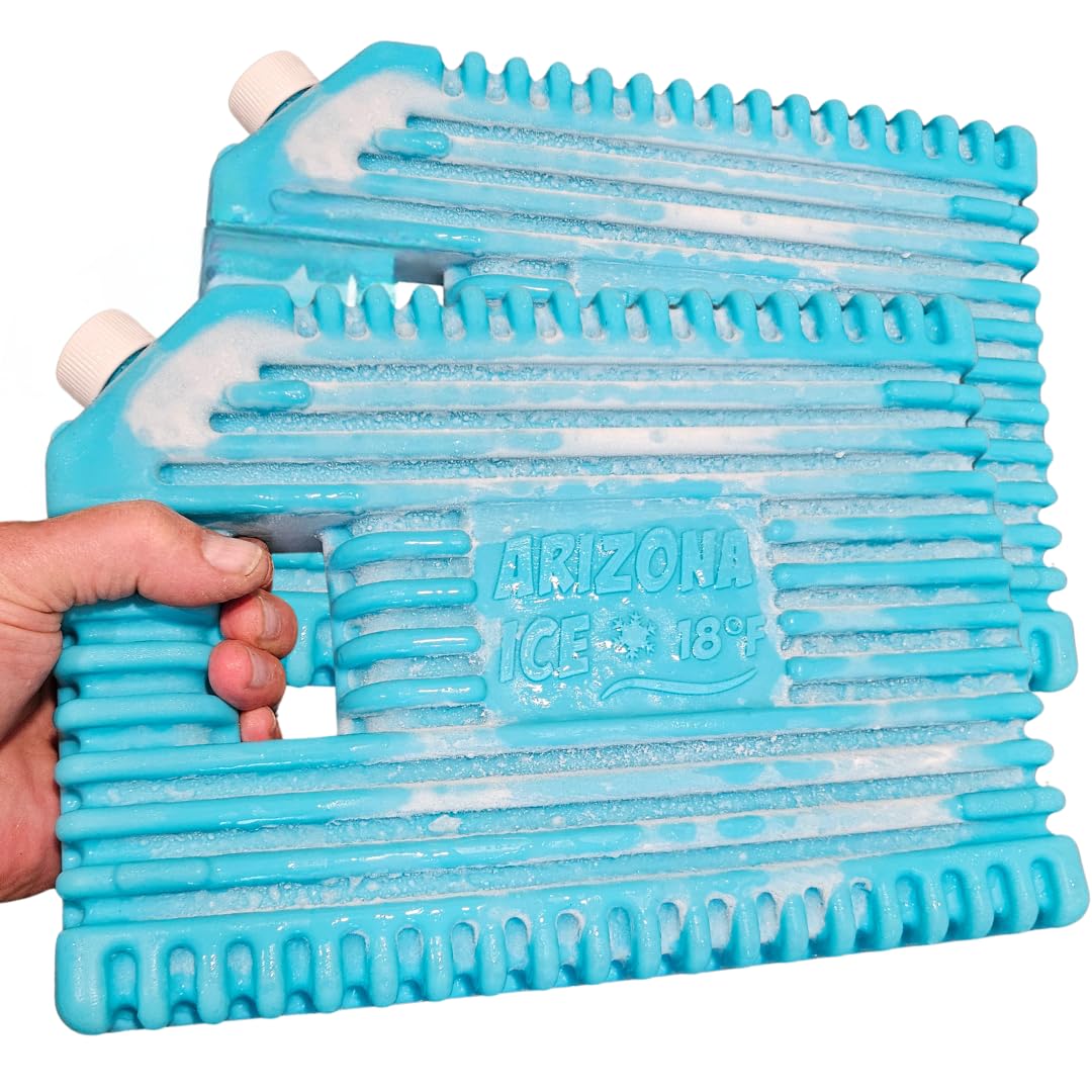 GoCJ Arizona Ice large ice pack front view demonstrates oversized cooling for long-lasting chill.