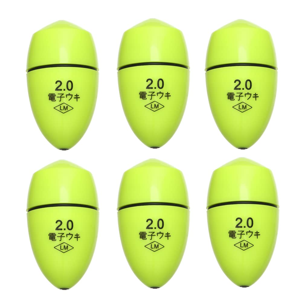 Gofidin 6Pcs electronic floating floats green closeup