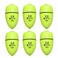 Gofidin 6Pcs electronic floating floats green closeup