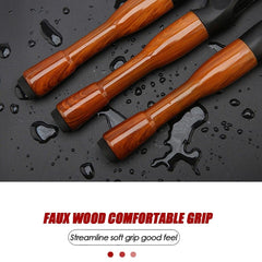 screw reel seat securing the reel on the rod