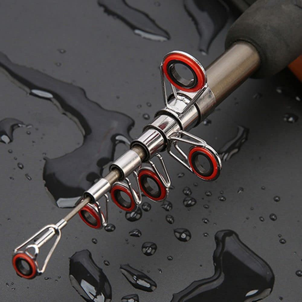 compact travel-ready fishing rod folded to 40 cm