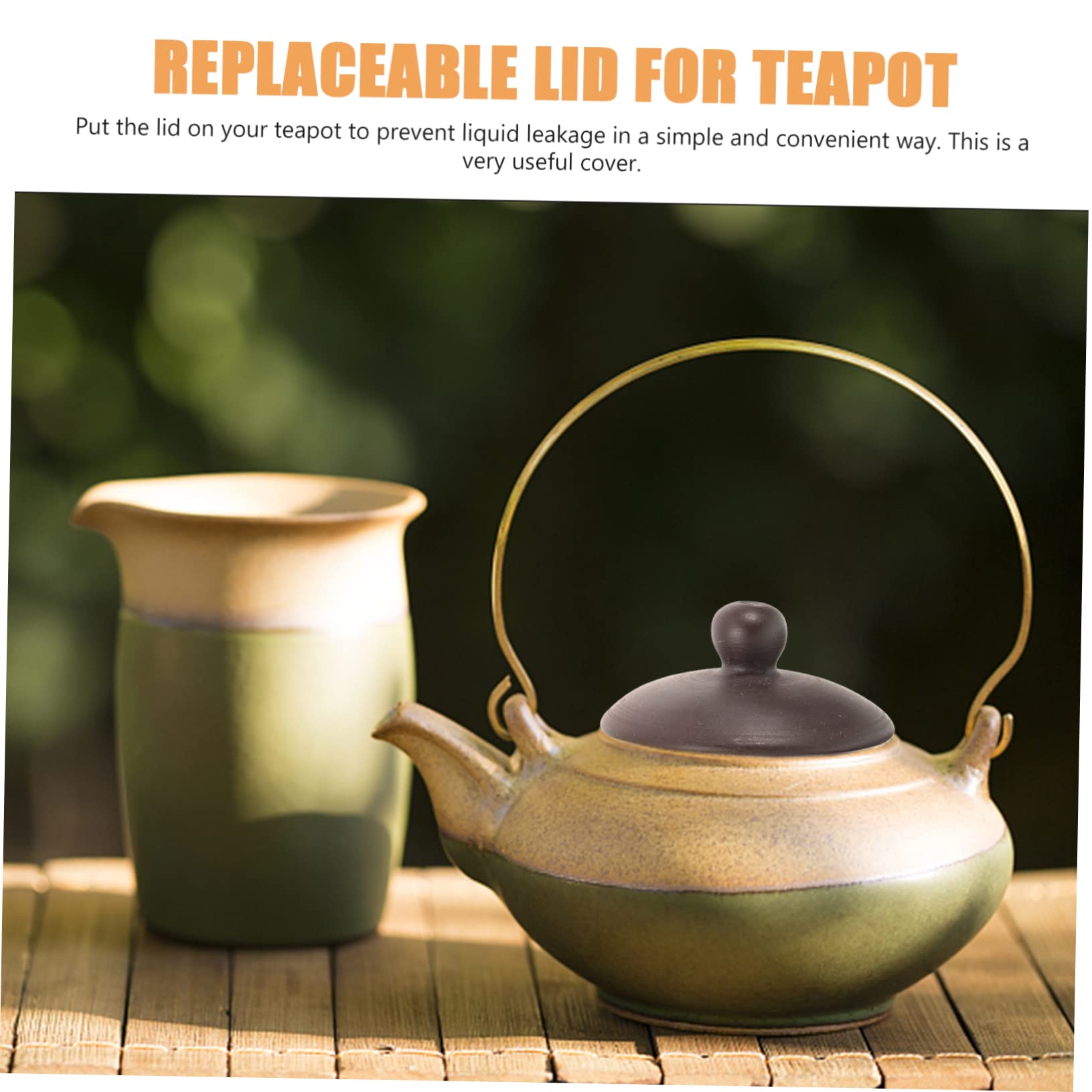 Gogogmee teapot lid with smooth edges for comfortable grip