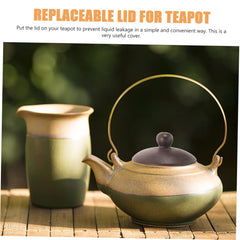 Gogogmee teapot lid with smooth edges for comfortable grip