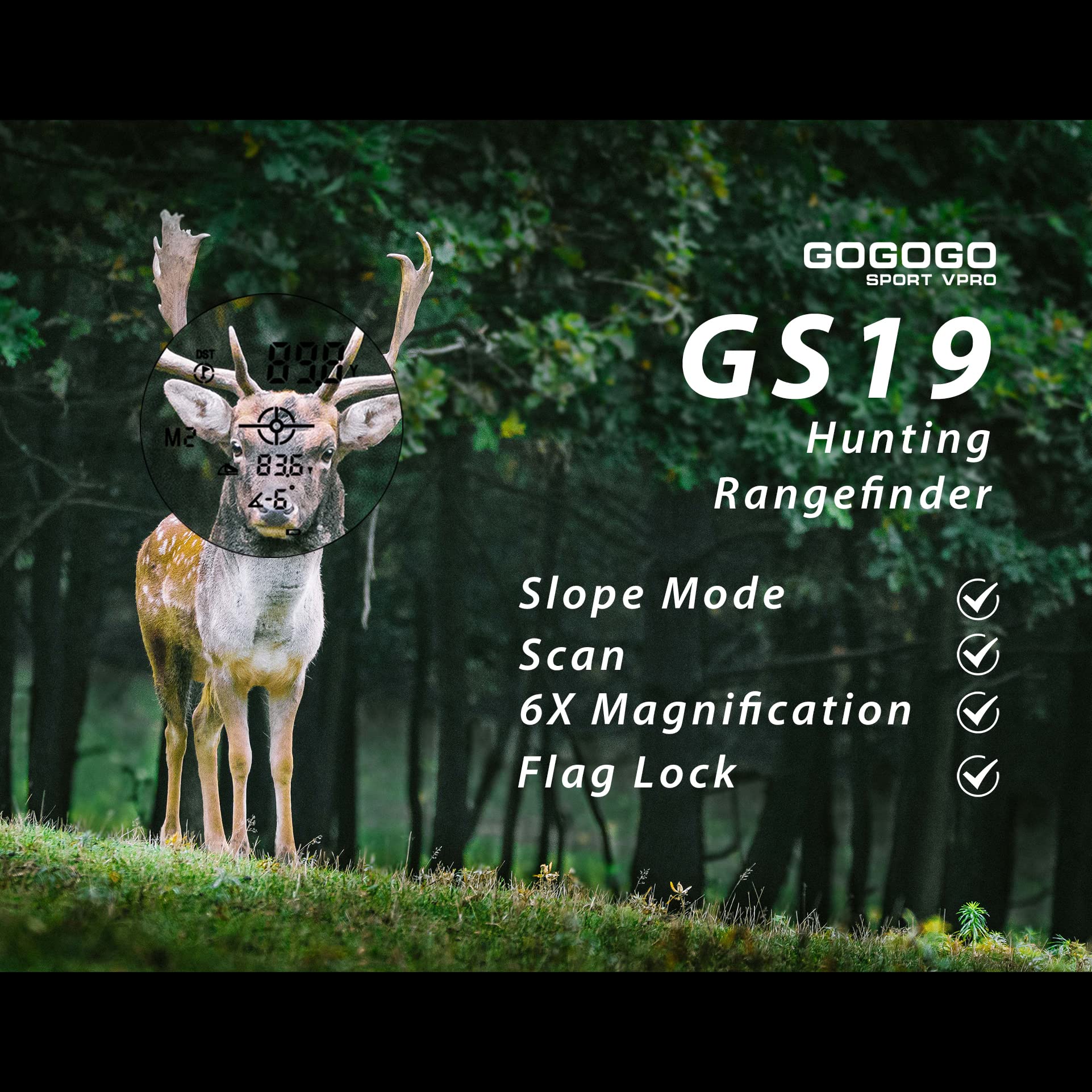 Gogogo Sport Vpro 1200-yard capability highlighted during a long-range read.