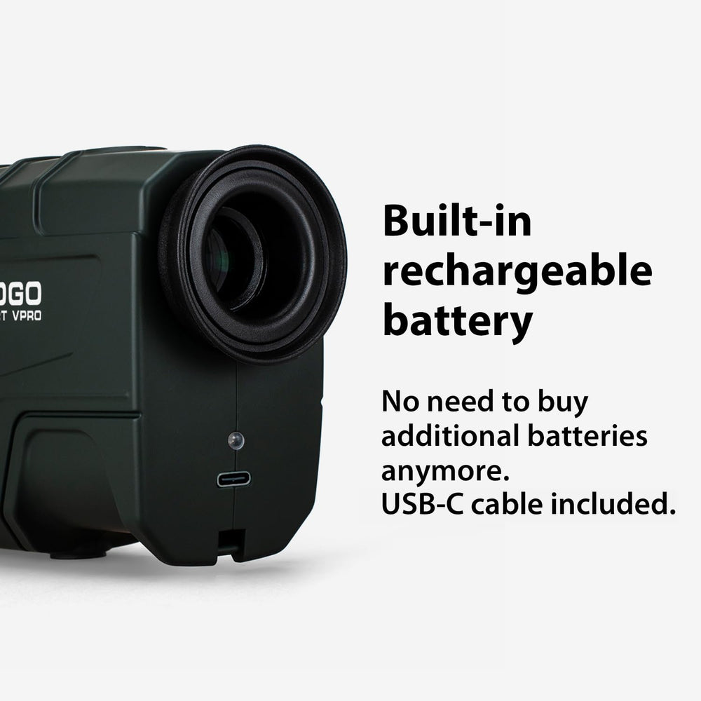 Gogogo Sport Vpro hunting distance measurement in action reduces guesswork in the field.