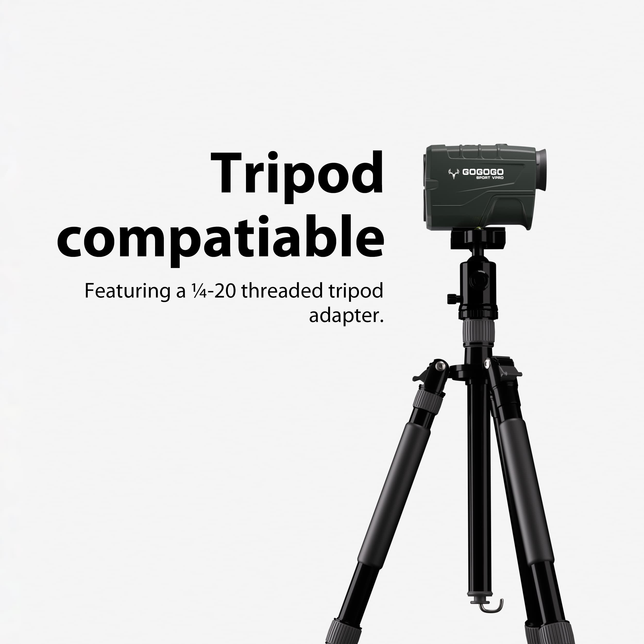 Gogogo Sport Vpro slope mode demonstrates angle-adjusted distance for golf planning.
