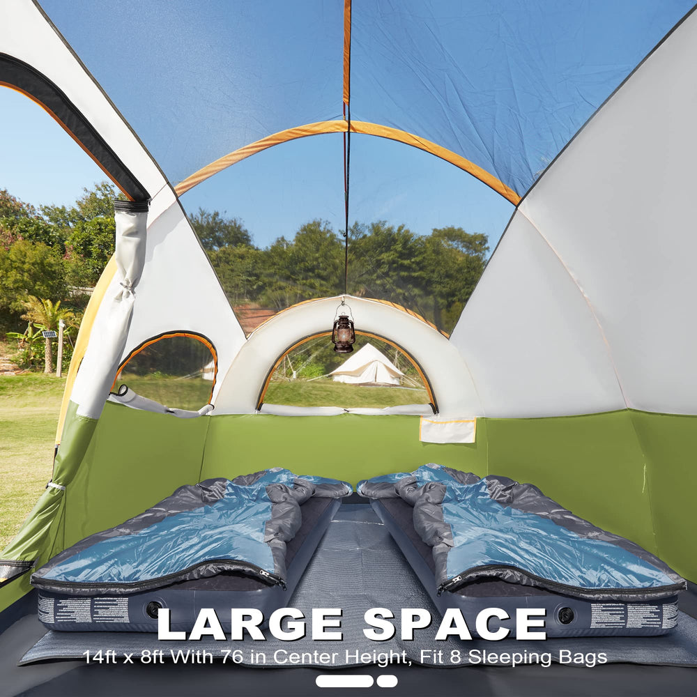 GoHimal tent dimensions 169x95x76 inches support multi-sleeping arrangements.