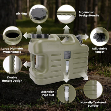 GOIMGN leak-proof spigot and silicone-sealed lid prevent spills during transport and use.