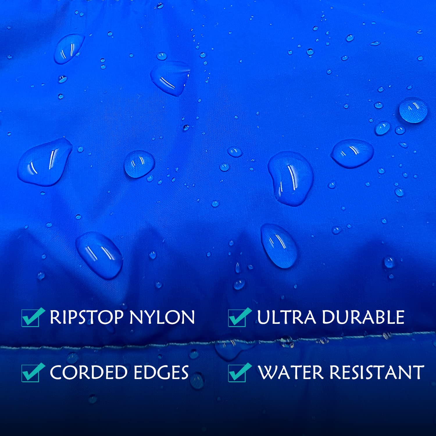 Gold Armour camping blanket blue worn as a poncho with cape clip for hands-free warmth.
