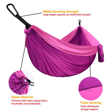 Gold Armour heavy-duty carabiners ensure secure attachment during fast setup.