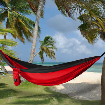 Gold Armour parachute nylon hammock fabric close-up showing soft, durable material.