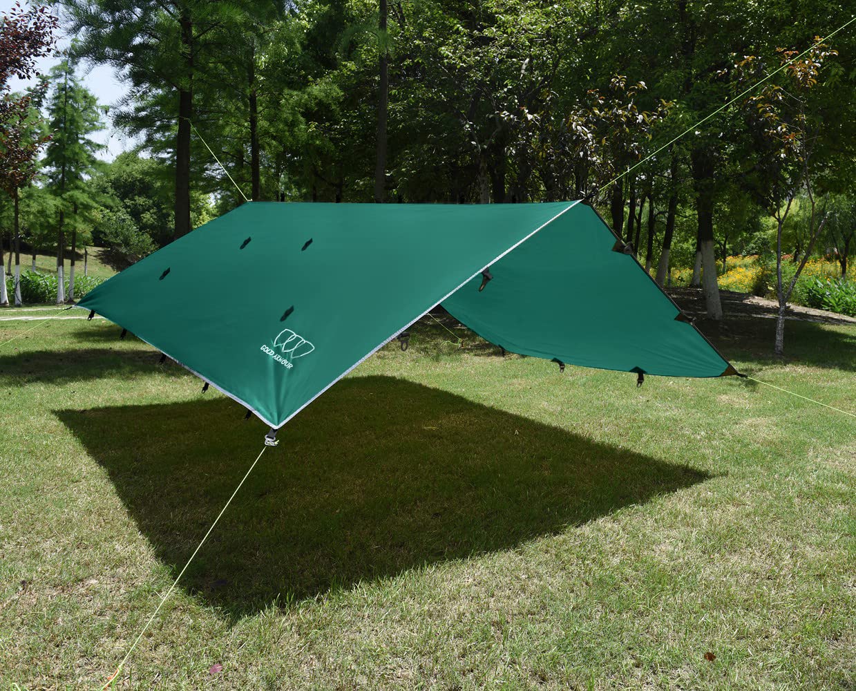 Gold Armour included accessories show ready to use camping protection.