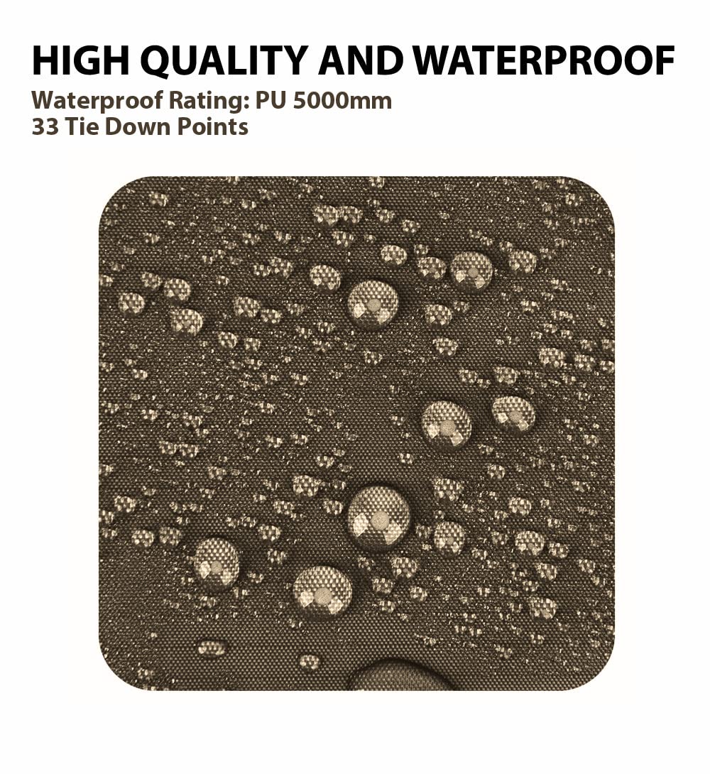 Gold Armour Rainfly Tarp Hammock demonstrates 5,000mm waterproof rating for all-weather protection.
