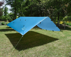 Gold Armour Rainfly Tarp waterproof coverage keeps gear dry in wet conditions.