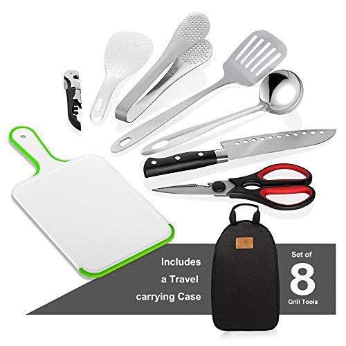 Gold Armour camp kitchen travel kit folded case demonstrates easy packing and portable storage