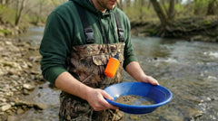 Rugged aluminum grommets on Gold Koozie withstand outdoor use.